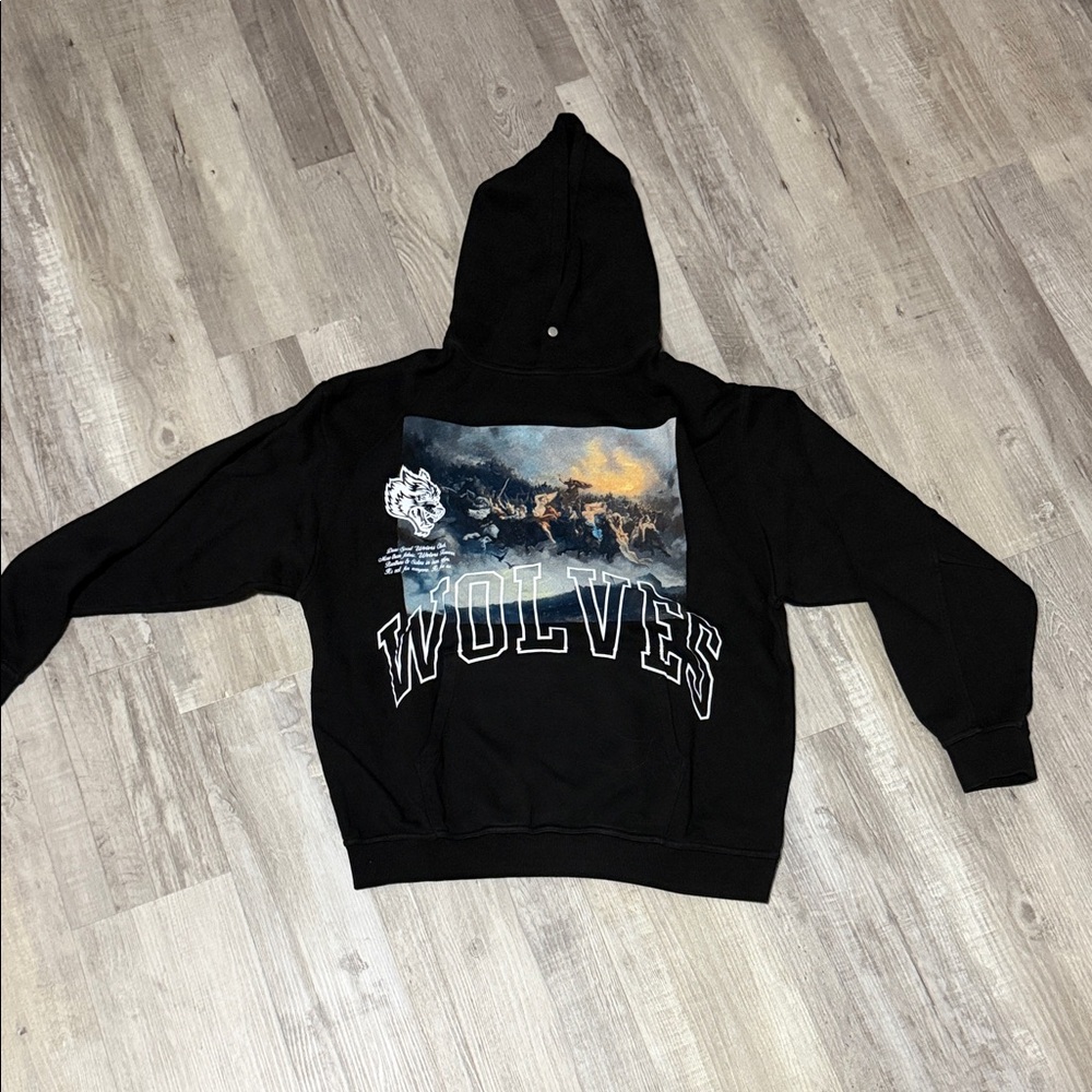 Darc Sport Black Wolves Hoodie with Graphic